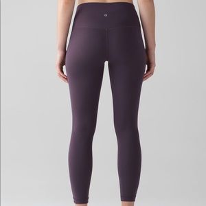 Lululemon black currant allign leggings